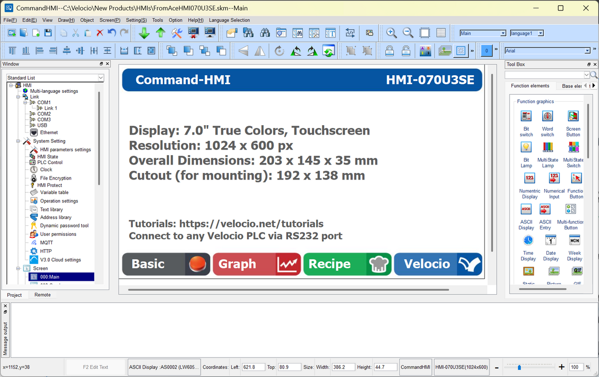 Software interface screenshot